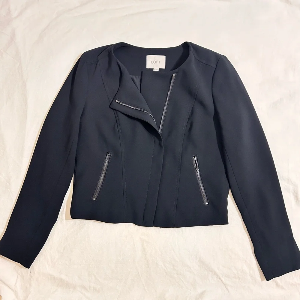 LOFT Black Women's Jacket - Picture 1 of 6
